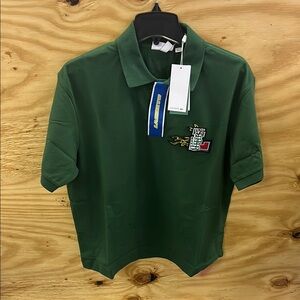 Lacoste Green Polo Shirt Classic Piqué Knit